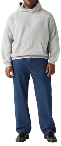 Levi's® Plus Straight-Jeans 501® - B&T blau 46 - Wanderhosen aus 100% Baumwolle, ideal für Komfort und Stil im Freien, mit geradem Schnitt und praktischen Taschen.