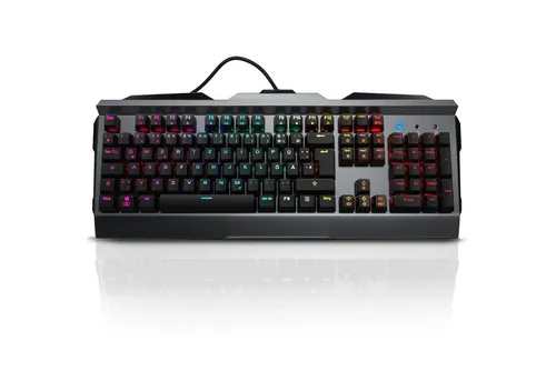 Titanwolf Invader Gaming-Tastatur - Mechanisch mit RGB LED - Mechanische Tastatur mit Aluminium Gehäuse und beeindruckender RGB LED Beleuchtung für ein optimales Gaming-Erlebnis.
