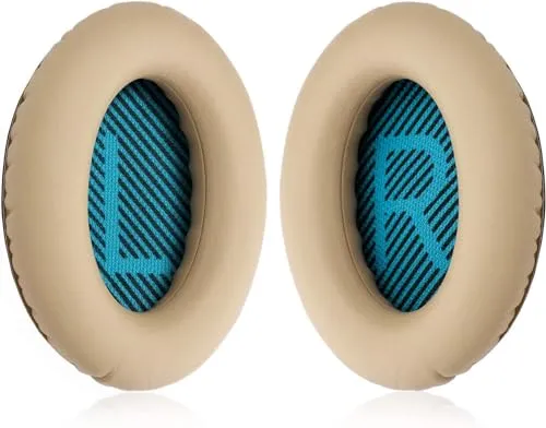 YOCOWOCO Ersatz Ohrpolster für Bose QC25 QC35 QC35 ii QC15 QC2/ Ae2 Ae2i Ae2w/ SoundTrue & SoundLink Around-Ear Kopfhörer Ohrpolster Ohrkissen für Bose Quietcomfort 25 Quietcomfort 35