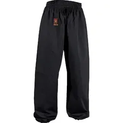 Danrho Sporthose Kung Fu Hose Tai Thai Chi Wushu Yoga Qi Gong Wing Tsung Pant Wu Shu (sehr bequem, 100% Baumwolle) 100 Prozent Baumwolle schwarz 170