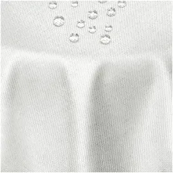 DecoHomeTextil Heimtextilmanufaktur Tischdecke Leinen Optik Tischdecke Tischtuch Abwaschbar Wasserabweisend weiß Oval 135 x 180 cm
