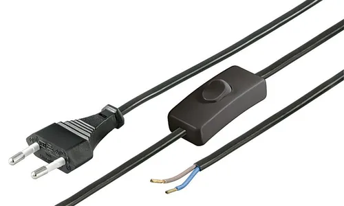 Goobay NK 105 SWITCH S-150 Black 1.5 m - Sonstige Elektroinstallationsartikel mit praktischen Zwischenschalter, ideal für den flexiblen Anschluss von Elektrogeräten im Büro oder Haushalt.