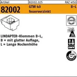 Lindapter-Klemmen ART 82002  GT B LM 24 feuerverzinkt, lang *** S