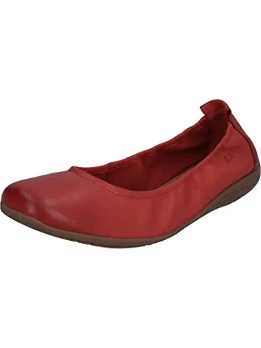 Josef Seibel Damen Klassische Ballerinas Fenja 01 - Rot, Weite G - Hausschuhe, klassische Ballerinas aus hochwertigem Nappa-Leder, besonders leicht und formbeständig dank Ago-Machart, ideal für den täglichen Komfort.