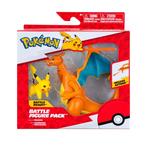 Pokémon - Battle Figur 2er Pack - Pack Glurak & Pikachu (NEU & OVP!)
