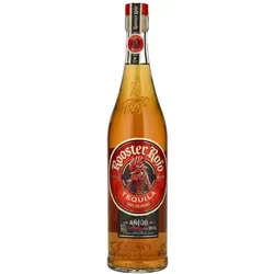 Rooster Rojo AÑEJO Tequila 100% de Agave 0,7l - Hochwertiger AÑEJO Tequila aus 100% Blauen Weberagaven, gereift in Ex-Bourbonfässern für komplexe Aromen und sanfte Textur. Ein Muss für Tequila-Liebhaber!