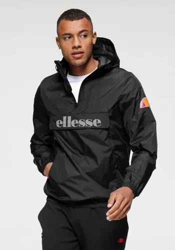 Windbreaker ELLESSE "ACERA OH JACKET" Herren, schwarz - Funktionsjacke aus 100% Polyamid, leicht und schmal geschnitten. Ideal für wechselhaftes Wetter, mit Gummizug an Ärmeln und Kapuze für optimalen Sitz.