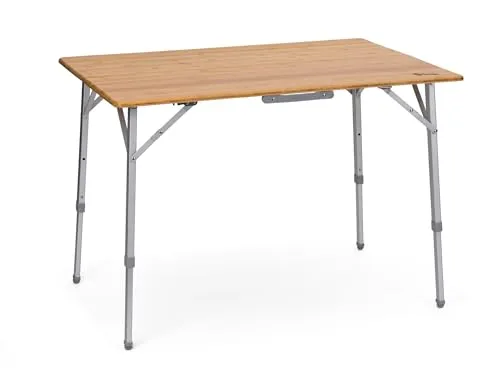 Berger Carry Deluxe Falttisch 100 x 72 cm - Camping-Möbel mit höhenverstellbaren Beinen (49-70 cm) und praktischer Tragetasche für einfachen Transport. Ideal für Outdoor-Abenteuer und gesellige Abende.