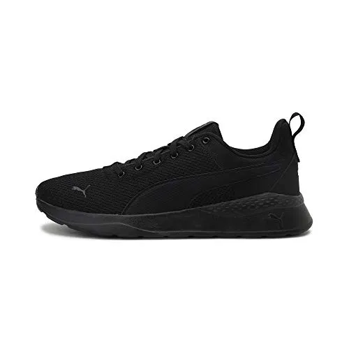 PUMA Unisex Anzarun Lite Niedrig - Komfortabler Sportschuh in Puma Black, 46 EU - Herren-Sneaker mit SoftFoam+ Innensohle für maximalen Laufkomfort und atmungsaktivem Anzarun DNA Mesh-Obermaterial.