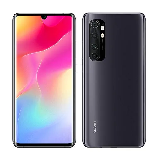 Mi Note 10 Lite Smartphone 6GB 128GB Qualcomm® Snapdragon™ 730G Processor AI Quad Kamera 6.47″ 3D Curved AMOLED Display 5260 mAh typ NFC Schwarz [Globale Version]