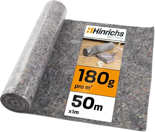 Hinrichs Malervlies 1 x 50 m - Abdeckvlies mit Anti-Rutsch Beschichtung - Abdeckvlies für Malerarbeiten, bietet 50m² Schutz und ist dank der Anti-Rutsch Beschichtung ideal für sicheres Arbeiten.