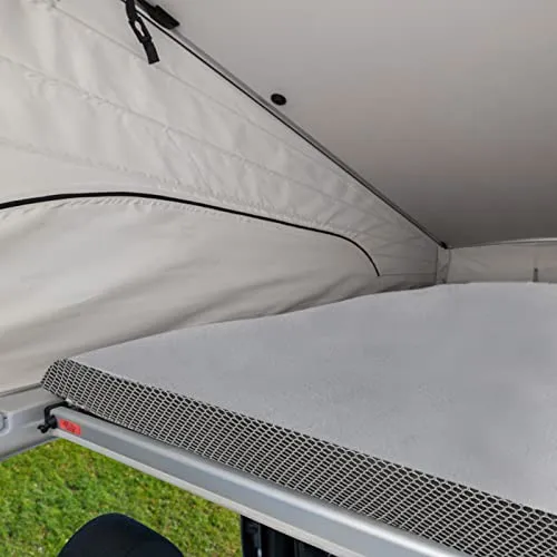 BLACK FOREST FOX Spannbettlaken für Mercedes Benz V-Klasse Marco Polo - Spannbettlaken mit passgenauem Schonbezug für das Aufstelldach, atmungsaktives 3D Air Mesh für hygienisches Schlafklima und einfaches Anbringen dank YKK-Reißverschluss.