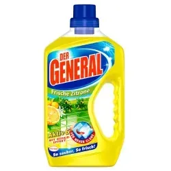 DER GENERAL Frische Zitrone Haushaltsreiniger GL7, 750 ml - strahlende Sauberkeit - Reinigungsmittel mit frischem Zitrusduft, sorgt für strahlenden Glanz und schnelle Trocknung ohne Nachwischen. Ideal für ein sauberes und frisches Zuhause!