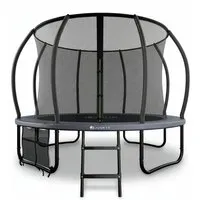 Juskys Trampolin SkyBounce M Ø 305 cm – Gartentrampolin mit PowerSpring Sprungfedern - Das SkyBounce Trampolin sorgt für unvergessliche Spielmomente im Garten. Mit robusten PowerSpring Sprungfedern und einer praktischen Leiter bietet es Sicherheit und Spaß für die ganze Familie.