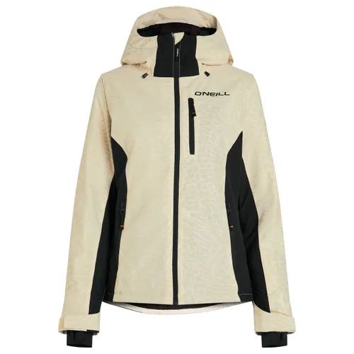 O'Neill Ski- / Snowboardjacke in Beige - XS - Wintersport-Bekleidung mit recyceltem Polyester, wasserdicht (Wassersäule 10.000 mm) und atmungsaktiv für optimalen Komfort auf der Piste.
