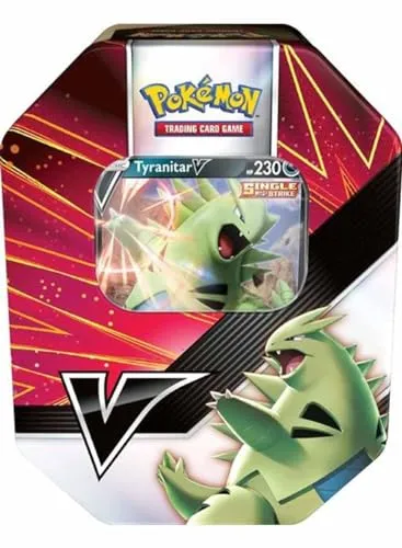 Pokémon V Strikers Dose POK82904, Mehrfarbig - Filme - Enthält ein supermächtiges Pokémon V für spannende Kämpfe! Wählen Sie zwischen Tyranitar V und Empoleon V für packende Strategien im Pokémon-Sammelkartenspiel.