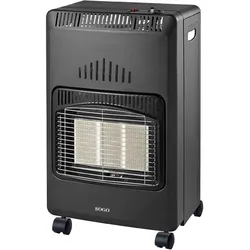 SOGO CAL-SS-18290 Butangas-Keramikofen - Faltbarer Gasofen mit 4200 W Leistung, ideal für schnelle und kostengünstige Beheizung. Ausgestattet mit einem dreifachen Sicherheitssystem und 5 Rädern für einfachen Transport.