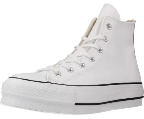 Converse CHUCK TAYLOR ALL STAR LEATHER PLATFORM Sneaker - Sneaker aus weichem Leder in Größe 38 EU, ideal für sportliche Styles mit knöchelhohem Schnitt und leicht profiliertem Gummiprofil.