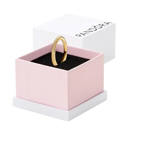 PANDORA 14k Gold-plated Cubic Zirconia Ring - Eleganter 14k gold-plated Damenring mit funkelndem klaren Cubic Zirconia – ideal für besondere Anlässe.
