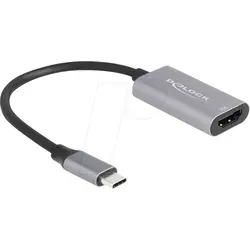 DELOCK 60021 - USB C zu HDMI Adapter 8K@60 Hz - USB-Grafiklösungen, ermöglicht den Anschluss von HDMI Monitoren mit bis zu 8K Ultra HD und unterstützt HDR für herausragende Bildqualität.