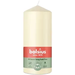 Bolsius: Stumpenkerze 130/68mm - Weiche Perle (6 Stück)