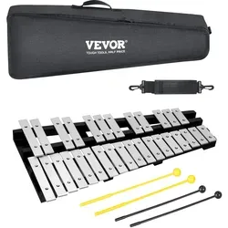 VEVOR Glockenspiel-Xylophon 30 Töne - Percussion-Instrument mit 30 Tönen, klarer Klang und tragbarem Design. Ideal für Kinder, fördert musikalische Fähigkeiten und kommt mit schützender Tragetasche.