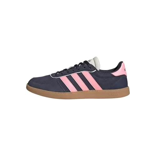 adidas Sportswear BREAKNET SLEEK Sneaker blau 36 EU - Sportliche Sneaker in Shadow Navy/Pink Spark, aus hochwertigem Leder und Synthetik, ideal für Laufen. Hinweis: Fällt klein aus, bitte eine Größe größer bestellen.