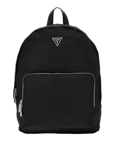 Guess Milano Daypack mit Laptopfach 41 cm - Schwarz - Rucksack mit 41 cm Laptopfach, stilvolles Design von Guess, ideal für Schule und Freizeit.