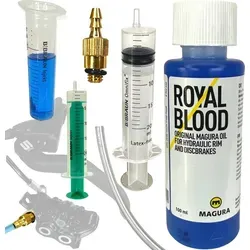 Fantic26 Felgenbremse Service Kit mit Royal Blood Öl - Felgenbremsen Wartungsset mit 100ml Original Magura Royal Blood Öl für optimale Bremsleistung und Sicherheit beim Mountainbiken.