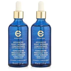 ELIZABETH GRANT Wonder Effect Night Wonder Serum mit Mandelsäure Duo - Sonstige Gesichtspflegeartikel – Power-Serum mit Mandelsäure für leuchtende Haut über Nacht, 2 x 90 ml für strahlend schöne Ergebnisse.