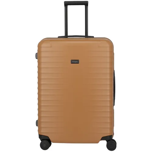 TITAN Overseas Trolley M+ 4-Rollen Canyon bronze - Trolley mit 84 Litern Volumen, kratzresistenter Polycarbonatschale und innovativer Rahmenkonstruktion für maximale Stabilität – Made in Germany.