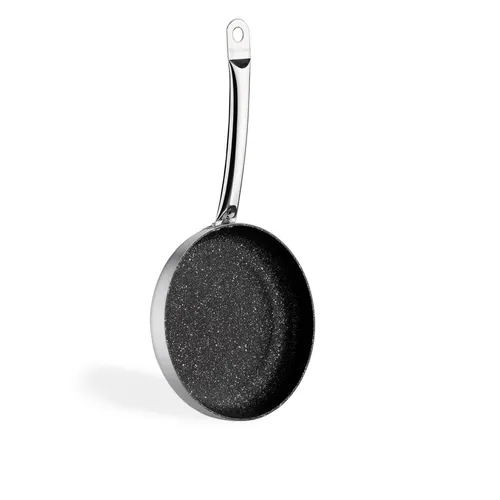 Korkmaz Proline Gastro Edelstahlpfanne 36 cm - Antihaft & induktionsgeeignet - Hochwertige Edelstahlpfanne mit Antihaftbeschichtung, ideal für alle Herdarten. Perfekt zum Braten und für eine einfache Reinigung – spülmaschinenfest und vielseitig einsetzbar.