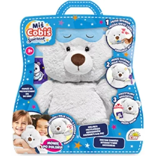 COBI TALKING TEDDY BEAR – Interaktiver Teddybär für Kinder ab 2 Jahren - Cobis Schlafbär: Der interaktive Freund für die Schlafenszeit! Mit leuchtenden Elementen hilft er Kindern, alltägliche Aufgaben wie Zähneputzen und Lesen zu erledigen. Fördert ein entspanntes Abendritual.