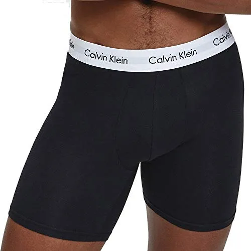 Calvin Klein Herren 3p Low Rise Trunk Boxershorts - 3er Pack in Schwarz/Grau/Weiß - Retroshorts für Herren im praktischen Dreierpack mit regulärer Größe und ikonischem Calvin Klein Logo-Bund für optimalen Tragekomfort.