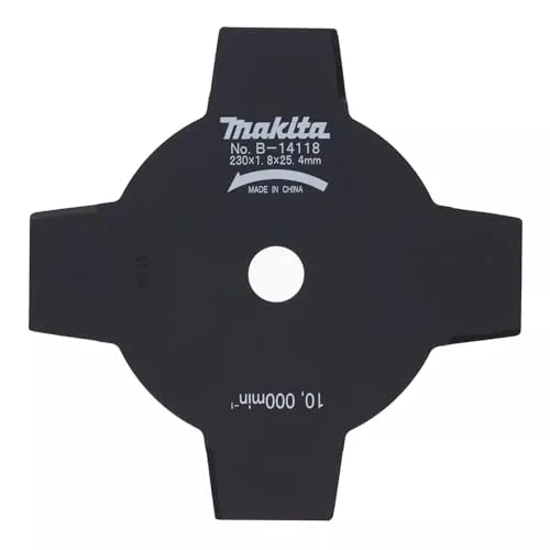 Makita 4-Zahn-Schlagmesser 230 x 25,4 mm B-14118 - Rasentrimmermesser für Makita Werkzeuge, ideal für präzises Schneiden und langlebige Leistung.