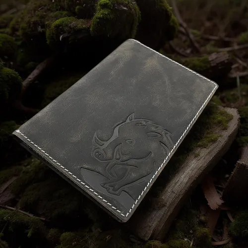 echt Leder Passhülle Etui Hülle Dokumenten Mappe Jockey Club Sau Wildschwein