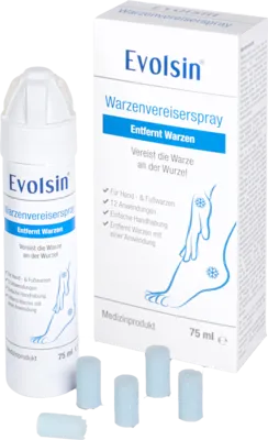 Evolsin Warzen-Vereisungsspray Evolsin® Warzenvereiser Spray bei gewöhnlichen Warzen & Dornwarzen, gegen Warzen & Dornwarzen