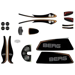 BERG Aufkleber-Set Black Edition für Pedal-Gokarts