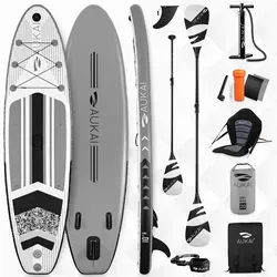 Aukai SUP-Board PRO 320cm - 2in1 Aufblasbares Stand up Paddle Set - SUP-Boards mit Kajak-Sitz und umfangreichem Zubehör, ideal für Wassersportler, inklusive 5 Jahre Garantie für sorgenfreies Paddeln.