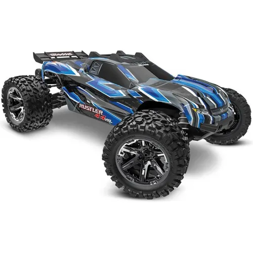 TRAXXAS Rustler 4x4 VXL HD blau - 1/10 Stadium-Truck RTR - RC-Modelle mit extrem robustem Chassis und selbstaufrichtendem System für unübertroffenen Fahrspaß auf jedem Terrain.