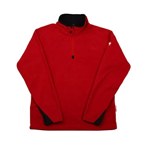 Engelbert Strauss Herren Fleecepullover Troyer dryplexx Micro, Farbe:rot, Größe:M