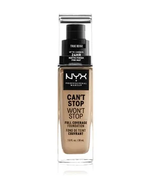 NYX Professional Makeup Can't Stop Won't Stop 24-Hour Foundation Flüssige Foundation 30 ml Nr. 08 - True Beige