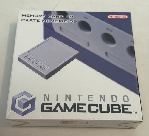 Nintendo GameCube Memory Card 251 Block - Rarität Grau, Neu und OVP - Zubehör für Nintendo GameCube, bietet 251 Blöcke Speicherplatz für deine Spiele und ist ein Sammlerstück in neuwertiger Verpackung.