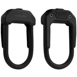 Hiplok DX Bügelschloss - ALL BLACK - Fahrradschlösser mit Sold-Secure-DIAMOND-Zertifizierung, leicht und tragbar dank Hiplok CLIP + RIDE System für einfache Befestigung.