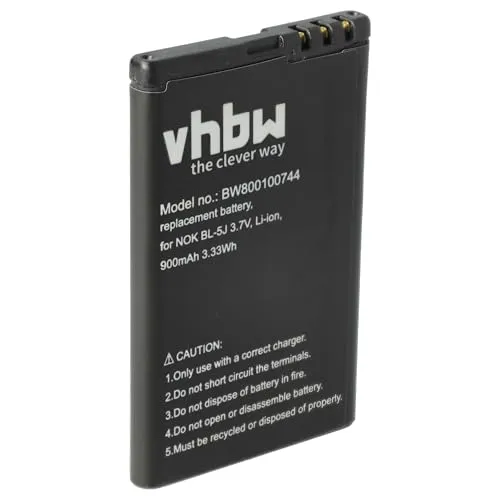 vhbw 1x Akku kompatibel mit Telekom Speedphone 701 Handy Smartphone Telefon (900 mAh, 3,7 V, Li-Ion)