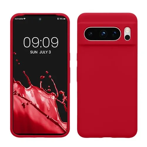 kwmobile Handyhülle für Google Pixel 8 Pro Hülle, für Pixel 8 Pro Case - Hülle Silikon - kabelloses Laden - Sweet Cherry