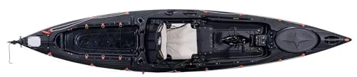 Galaxy Kayaks Angelkajak Alboran FX3 mit Flipperantrieb Kajakangeln Galaxy Kayaks::(B) Black