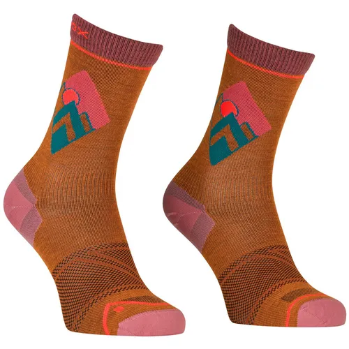 Women's Alpine Light Comp Mid Socks 42/44 bristle brown