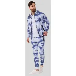 Cipo & Baxx Trainingsanzug HOMEWEAR (2-tlg), mit Allover-Musterung blau XL (56/58)