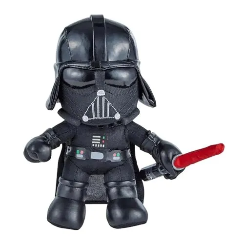 Mattel® Kuscheltier Disney Star Wars - Darth Vader Plüschfigur (19 cm) - Kuscheltiere von Star Wars mit authentischen Details und leuchtendem Laserschwert. Ideal zum Knuddeln und für unterwegs, perfekt für kleine Fans ab 3 Jahren.